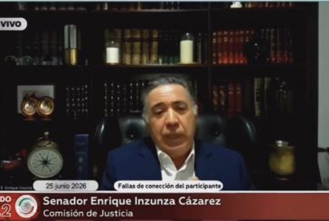 Reaparece Enrique Inzunza en el Senado tras 57 días de ausencia; participa en Comisión de Justicia